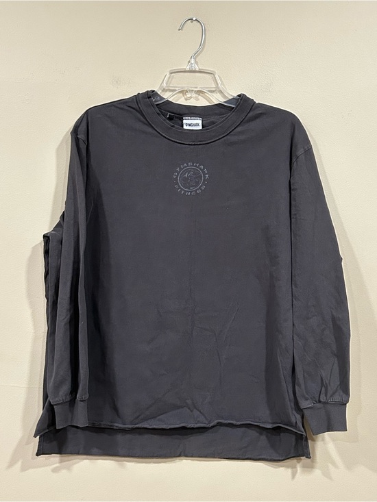 Gymshark Tops - Gymshark Black Long-Sleeve Crewneck Tee Size Large
